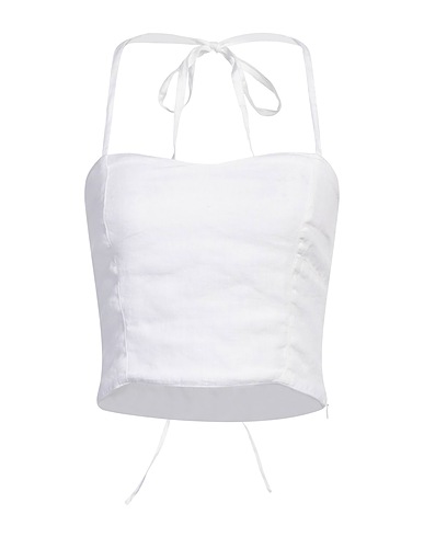 120% LINO Top White 100% Linen