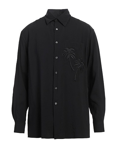 EMPORIO ARMANI Shirts Black 85% Modal, 15% Polyester