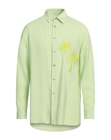EMPORIO ARMANI Camicie Verde lime 85% Modal, 15% Poliestere
