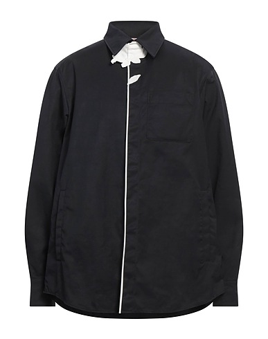 VALENTINO GARAVANI Shirts Black 64% Polyester, 36% Elastomultiester, Cotton