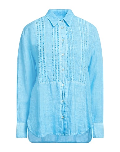 120% LINO Linen shirt Azure 100% Linen