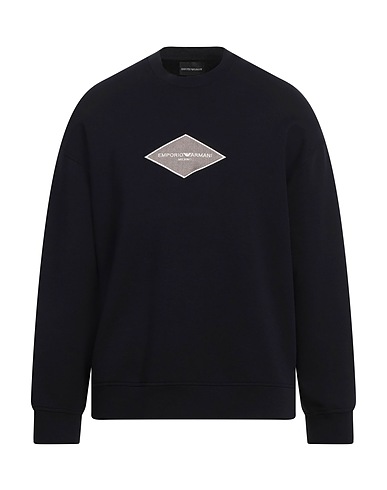 EMPORIO ARMANI Felpa Blu notte 76% Cotone, 18% Poliestere, 6% Elastan