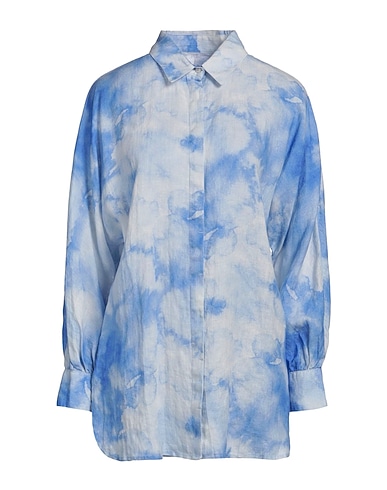 120% LINO Linen shirt Blue 100% Linen