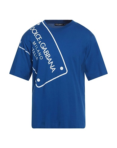 DOLCE&GABBANA T-shirt Bright blue 100% Cotton