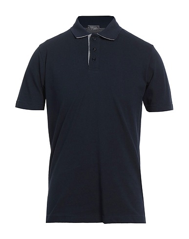 ROSSOPURO Poloshirt Nachtblau 100% Baumwolle