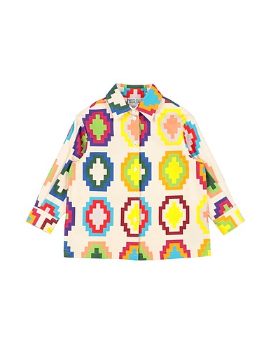 MARCELO BURLON Patterned shirts & blouses Ivory 100% Cotton