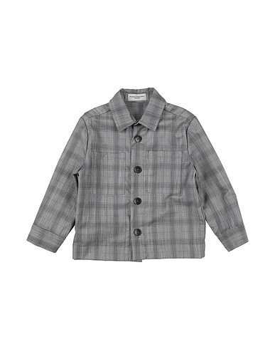 PAOLO PECORA Patterned shirt Black 68% Polyester, 30% Viscose, 2% Elastane