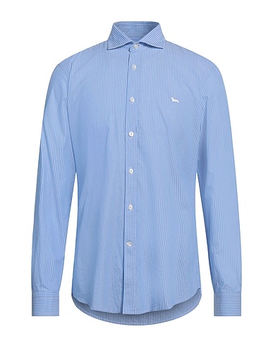 HARMONT & BLAINE Striped shirt Light blue 100% Cotton