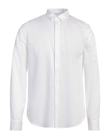 ARMANI EXCHANGE Solid color shirt White 100% Cotton