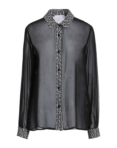 GAëLLE Paris Patterned shirts & blouses Black 100% Polyester
