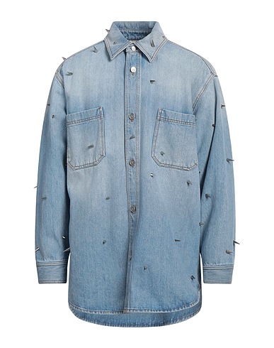 VALENTINO GARAVANI Camisa vaquera Azul marino 100% Algodón