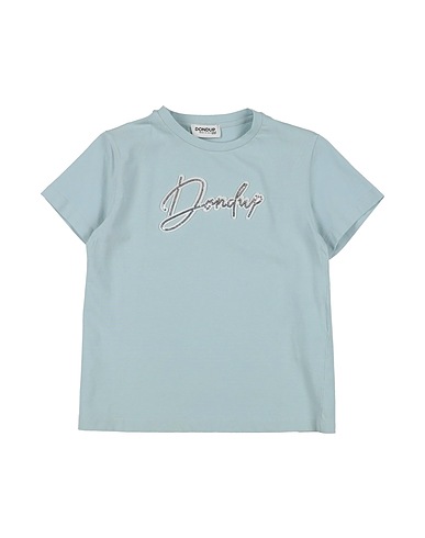 DONDUP T-shirt Sky blue 93% Cotton, 7% Elastane