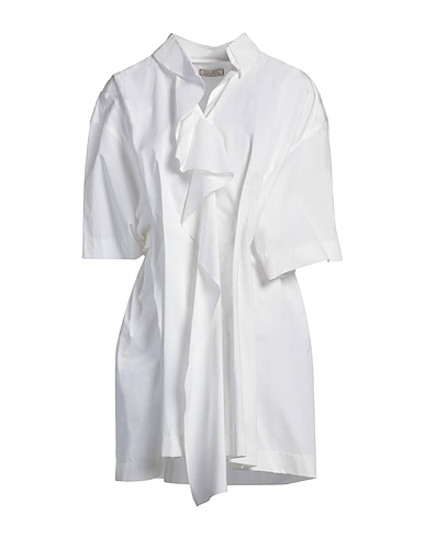 NINA RICCI Solid colour shirts & blouses White 100% Cotton