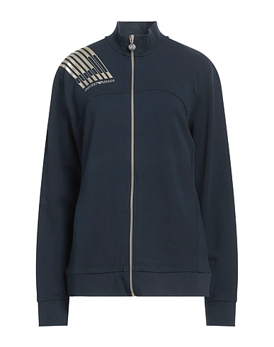 EA7 Sweatshirt Navy blue 95% Cotton, 5% Elastane