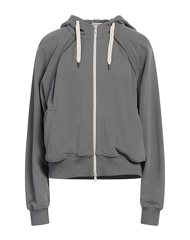 BRUNELLO CUCINELLI Hooded sweatshirt Lead 100% Cotton, Brass
