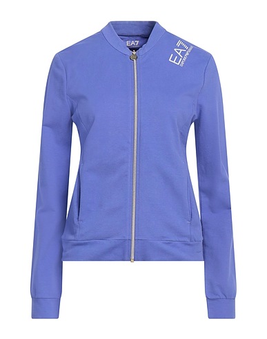 EA7 Athletic sweatshirts Purple 95% Cotton, 5% Elastane