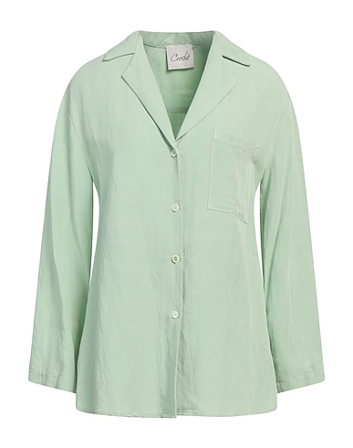 CROCHÈ Solid colour shirts & blouses 60% Viscose, 40% Linen