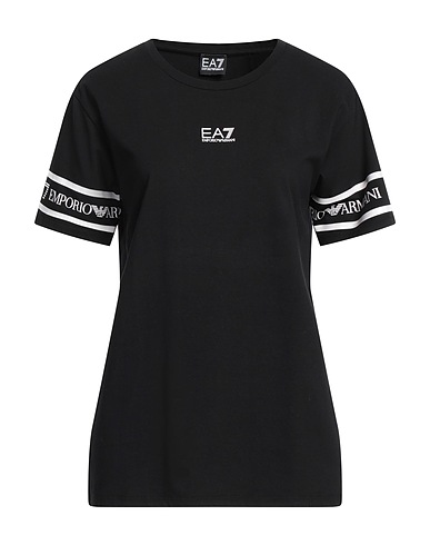 EA7 T-shirt Nero 95% Cotone, 5% Elastan