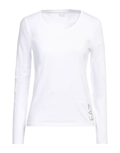 EA7 T-shirt White 96% Cotton, 4% Elastane