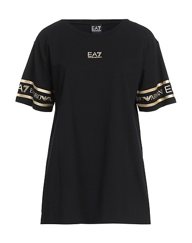 EA7 T-shirt Nero 95% Cotone, 5% Elastan