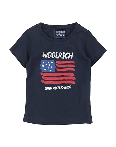 WOOLRICH T-shirt Blu notte 100% Cotone