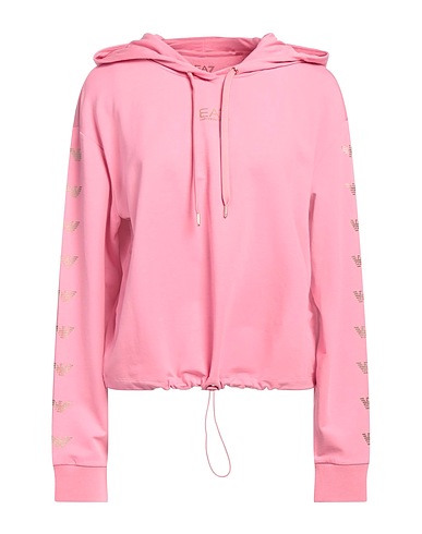 EA7 Hooded track jacket  Pink 54% Organic cotton, 42% Modal, 4% Elastane