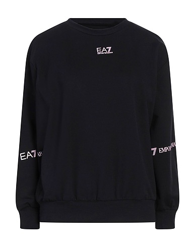 EA7 Sweatshirt Black 95% Cotton, 5% Elastane