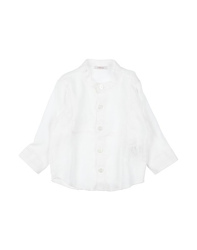 LE BEBÉ Solid colour shirt Cream 100% Linen