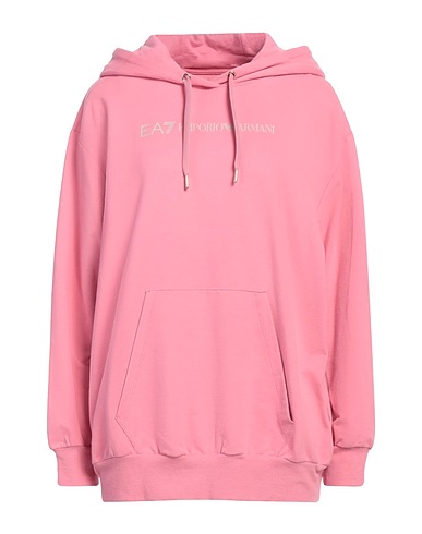 EA7 Hooded track jacket  Pink 95% Cotton, 5% Elastane