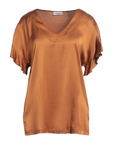 MARIA BELLENTANI Top Brown 95% Viscose, 5% Elastane