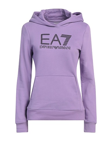 EA7 Hooded sweatshirt Mauve 86% Cotton, 14% Polyester, Elastane