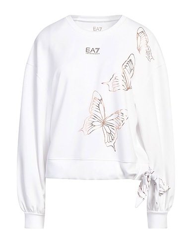 EA7 Sweatshirt White 47% Polyester, 45% Modal, 8% Elastane, Cotton