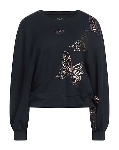 EA7 Sweatshirt Black 47% Polyester, 45% Modal, 8% Elastane, Cotton