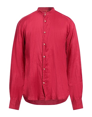YES ZEE by ESSENZA Camicia in lino NATURAL FEELING Rosso 100% Lino