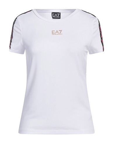 EA7 T-shirt Bianco 62% Poliestere, 33% Viscosa, 5% Elastan
