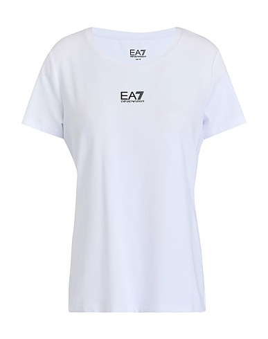 EA7 Basic T-shirt White 54% Cotton, 42% Modal, 4% Elastane