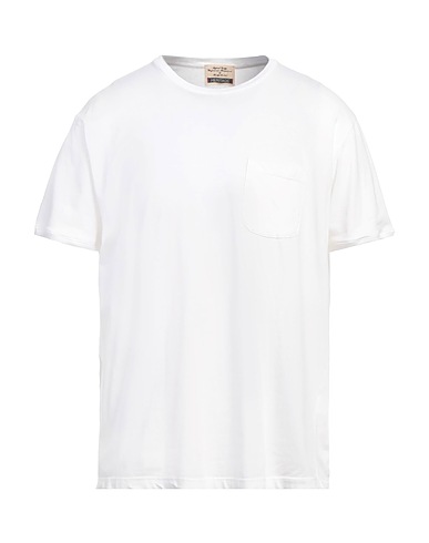 HERITAGE Basic T-Shirt Off white 90% Cotton, 10% Elastane