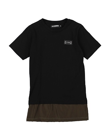 LES HOMMES T-shirt Black 100% Cotton