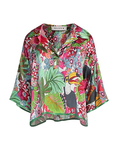 SHIRTAPORTER Top Light green 96% Silk, 4% Elastane