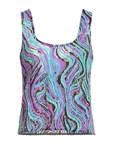 MAJE Top Turquoise 100% Polyester, Polyamide, Elastane