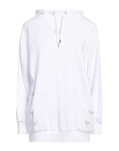 EA7 Hooded track jacket  White 54% Cotton, 42% Modal, 4% Elastane