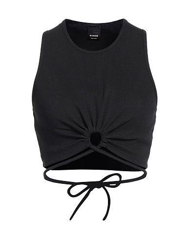 PINKO Top Nero 98% Cotone, 2% Elastan