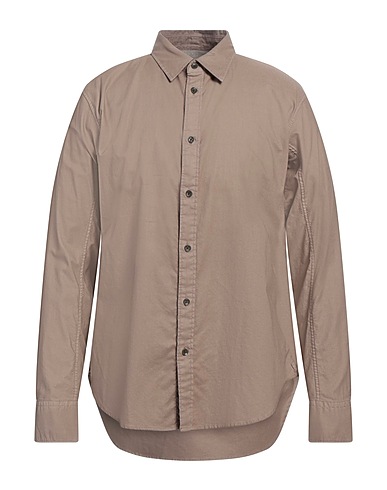 RAG & BONE Camicia tinta unita Tortora 100% Cotone