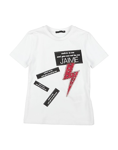 J'AIME’ T-shirt White 95% Cotton, 5% Elastane