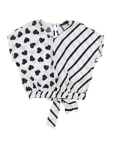 J'AIME’ Top Bianco 100% Poliestere