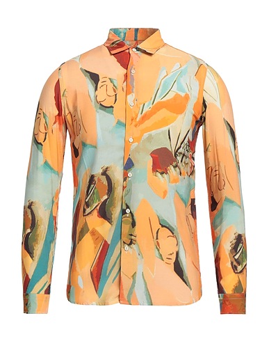 BICOLORE® Camicia fantasia Mandarino 100% Viscosa