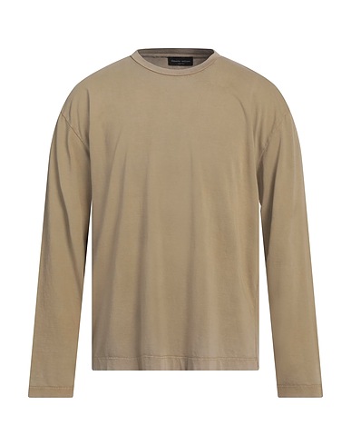 ROBERTO COLLINA Basic T-Shirt Khaki 100% Cotton