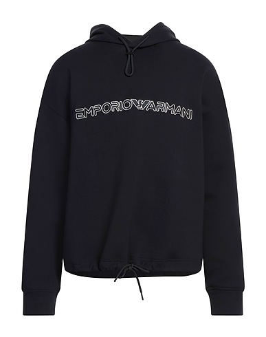 EMPORIO ARMANI Felpa Blu notte 76% Cotone, 18% Poliestere, 6% Elastan