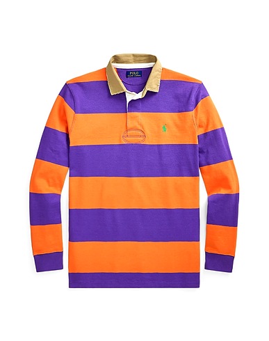 POLO RALPH LAUREN Polo shirt CLASSIC FIT KHAKI-COLLAR RUGBY SHIRT
 Orange 100% Cotton