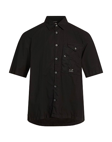 C.P. COMPANY Solid colour shirt NERO 100% Cotton